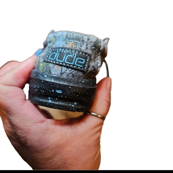 Hey Dude Boys Gray And Blue Wally Youth Loafer Chambray Shoes K5 - Picture 11 of 11